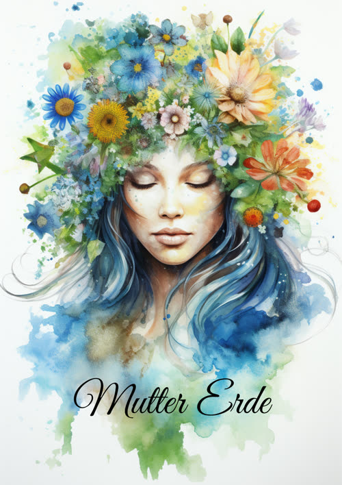 Illustration zum Märchen „Mutter Erde“