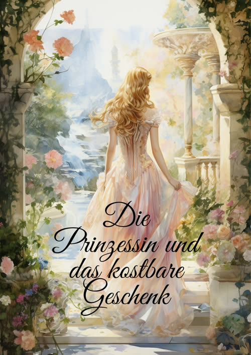 Illustration zum Märchen „Die Prinzessin und das kostbare Geschenk“